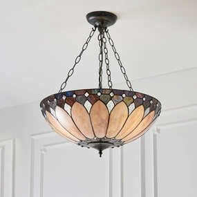 Brooklyn Medium Inverted Tiffany Ceiling Light recessed ceiling spot lamp