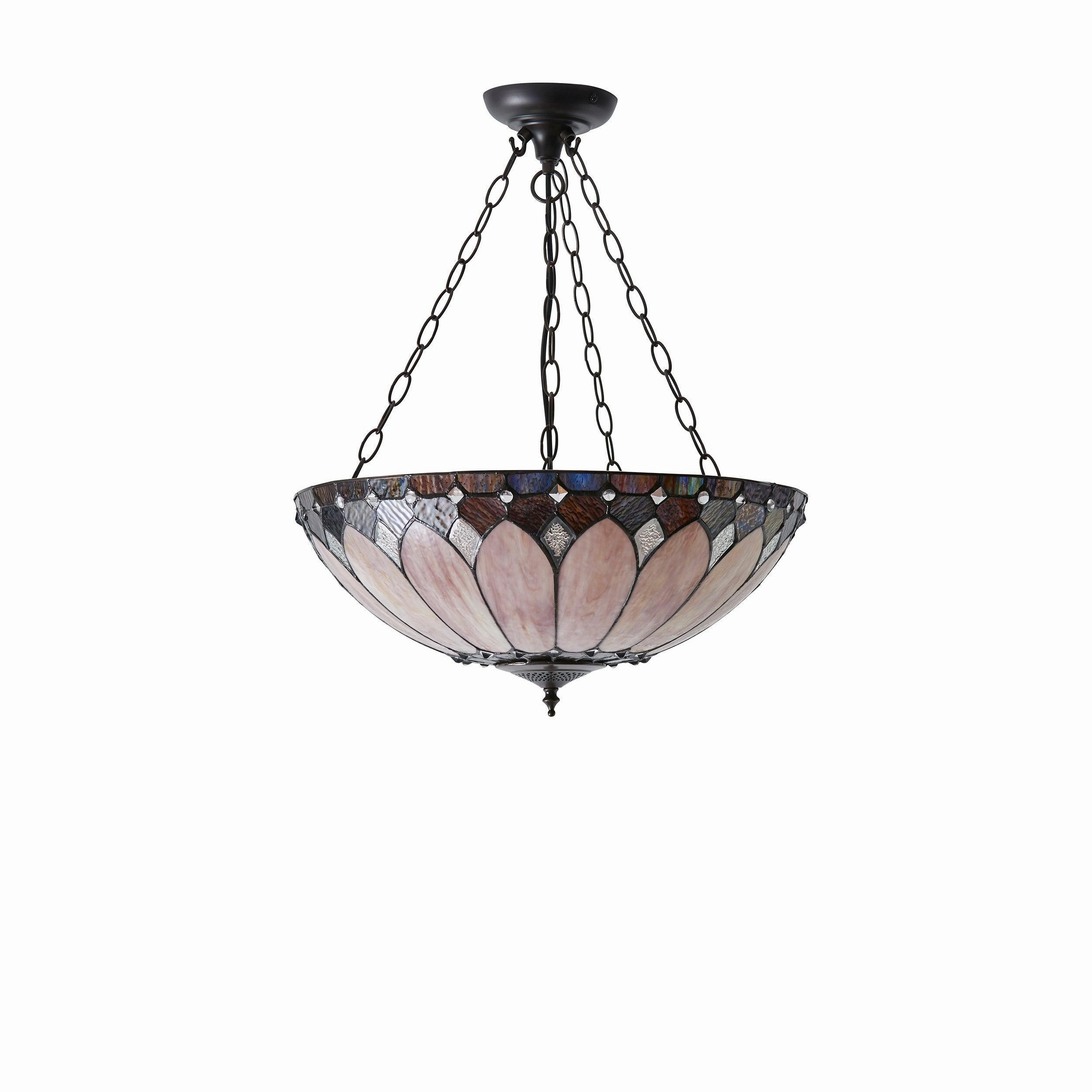 Brooklyn Medium Inverted Tiffany Ceiling Light