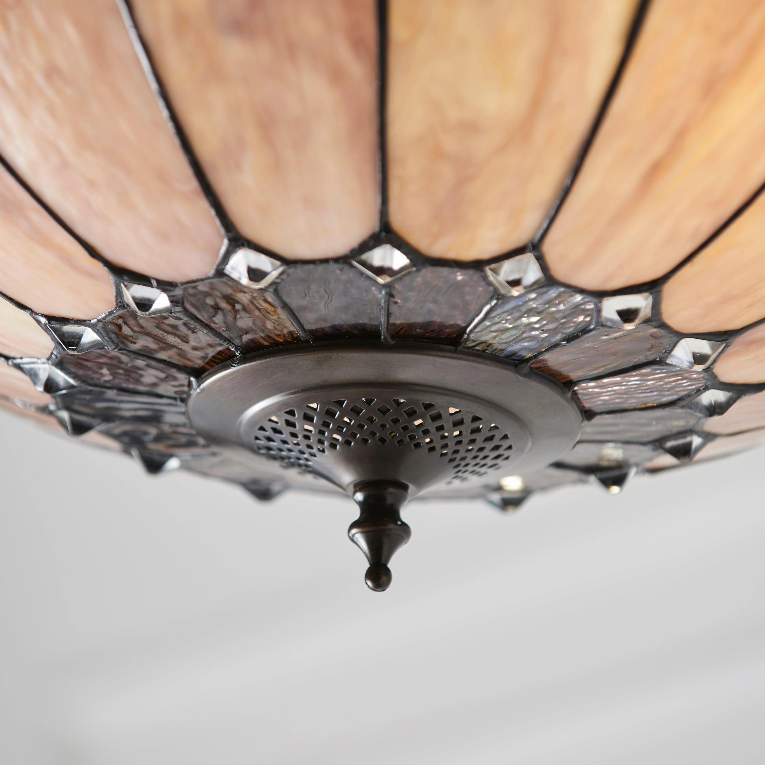 Brooklyn Medium Inverted Tiffany Ceiling Light
