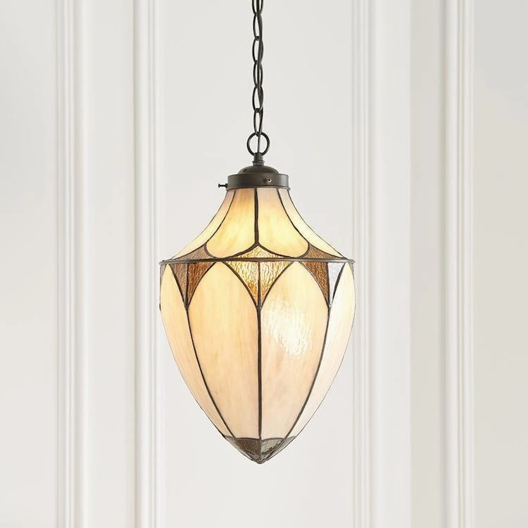 Brooklyn Medium Tiffany Acorn 1 Light Pendant Light