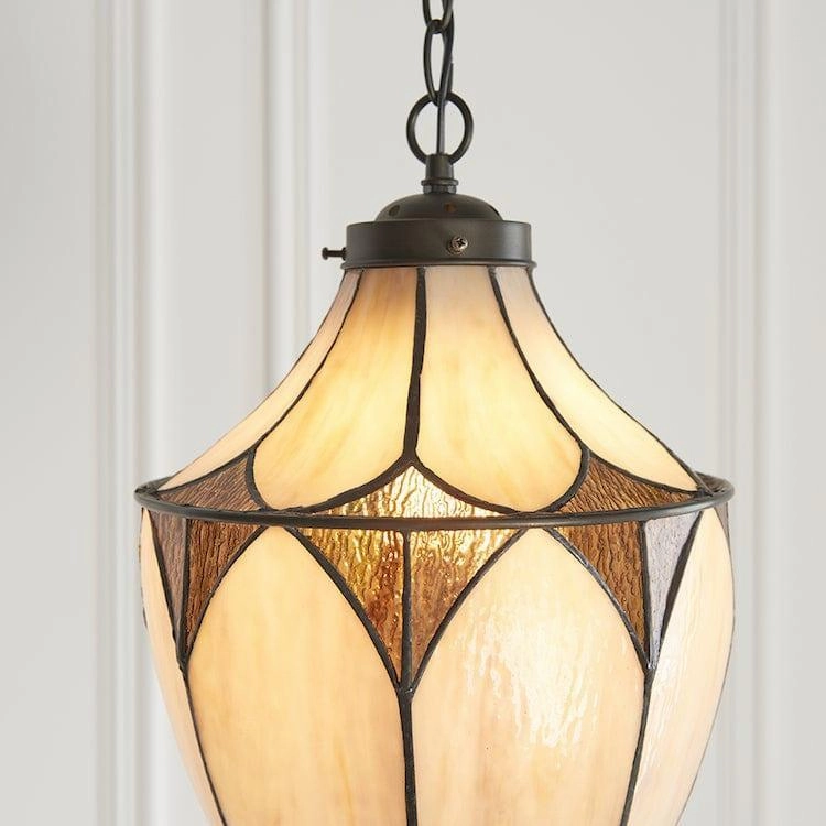 Brooklyn Medium Tiffany Acorn 1 Light Pendant Light