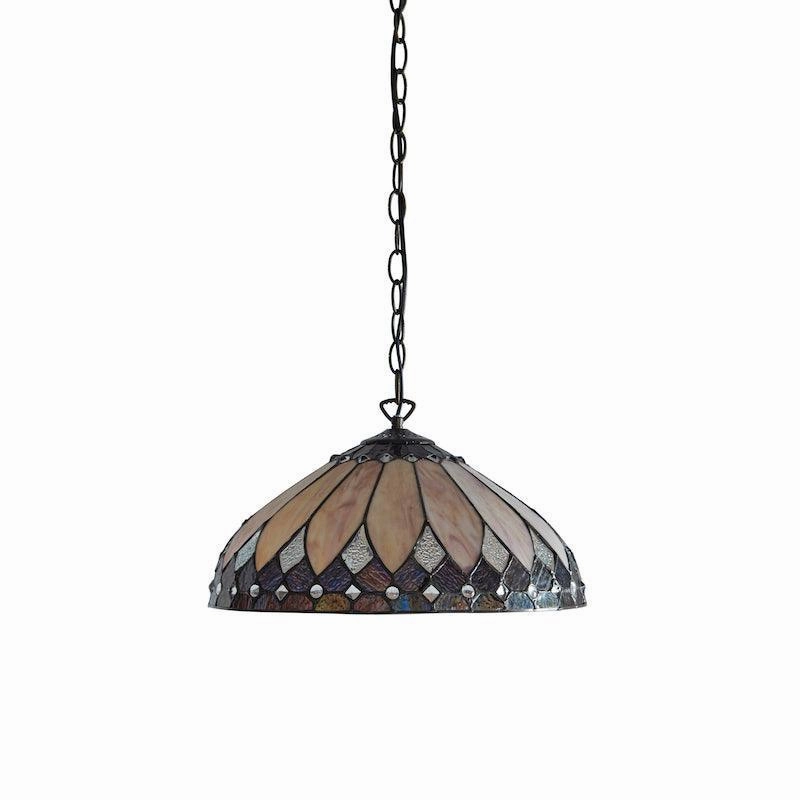 Brooklyn Medium Tiffany Ceiling Light - Single Bulb Fitting