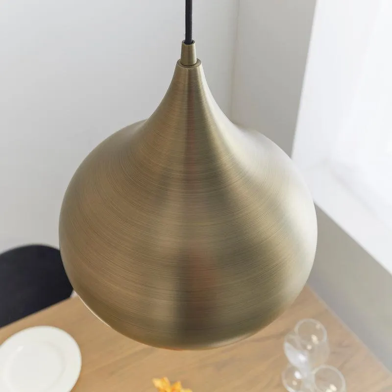 Brosnan 1 Light Matt Antique Brass Ceiling Pendant - Open Box