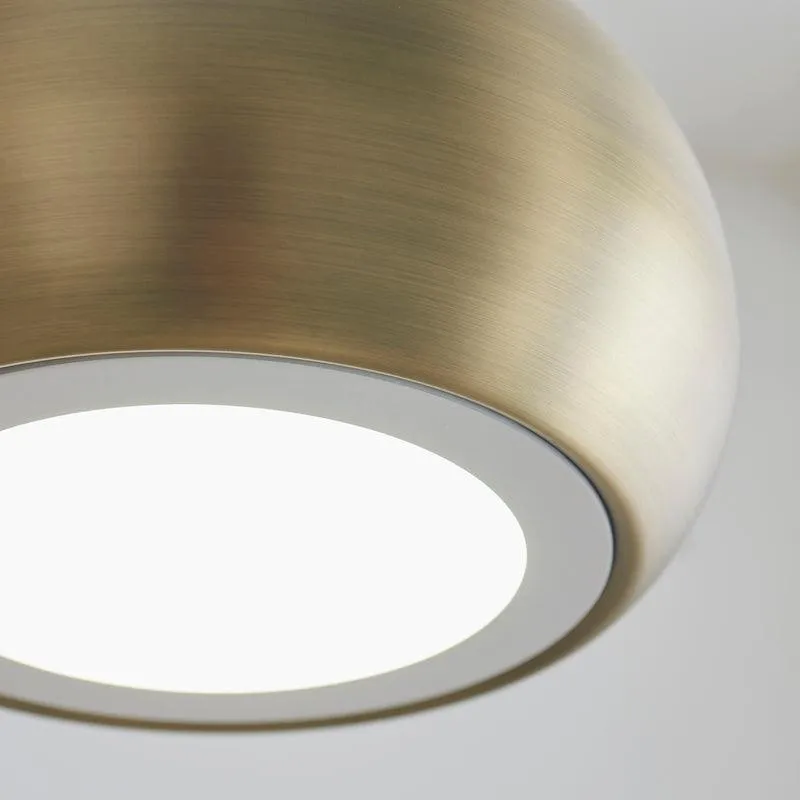 Brosnan 1 Light Matt Antique Brass Ceiling Pendant - Open Box