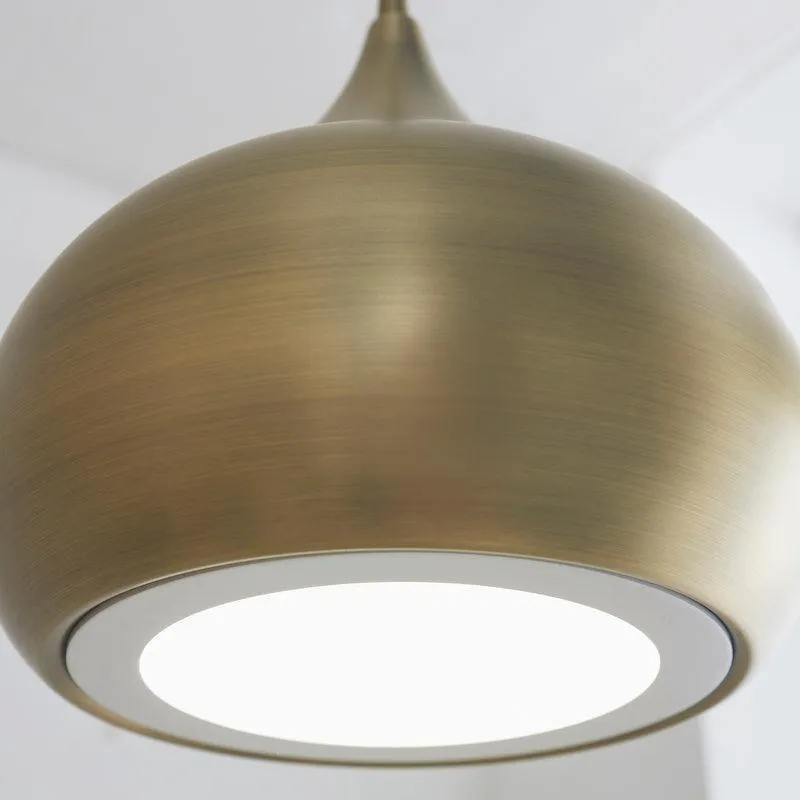 Brosnan 1 Light Matt Antique Brass Ceiling Pendant - Open Box