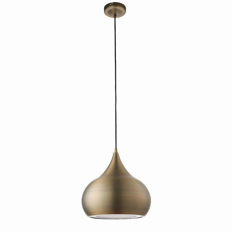 Brosnan 1 Light Matt Antique Brass Ceiling Pendant - Open Box