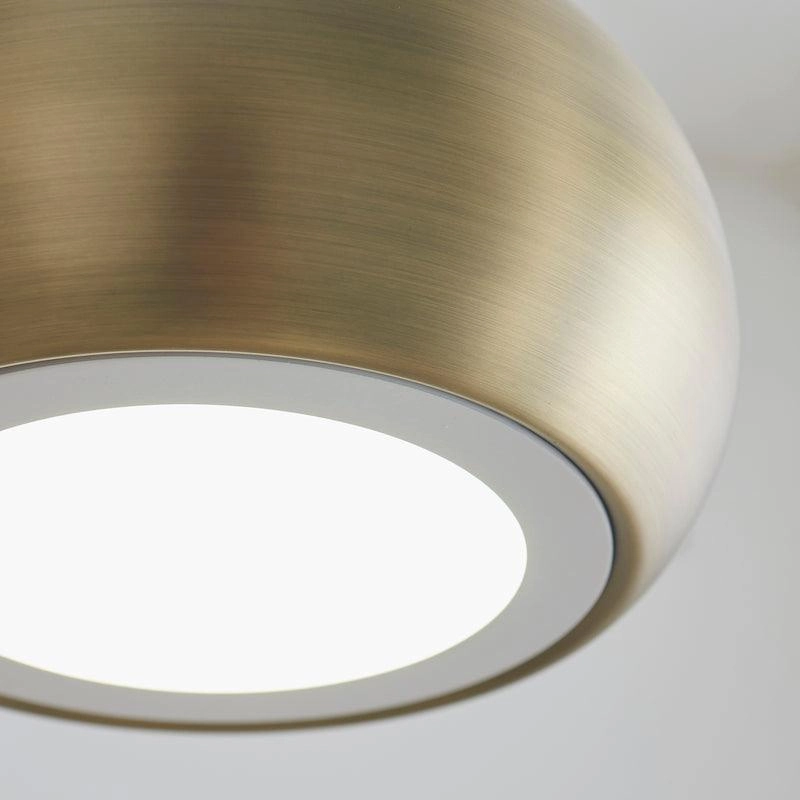 Brosnan 1 Light Matt Antique Brass Ceiling Pendant - Open Box