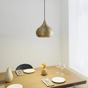 Brosnan 1 Light Matt Antique Brass Ceiling Pendant - Open Box white ceiling lamp