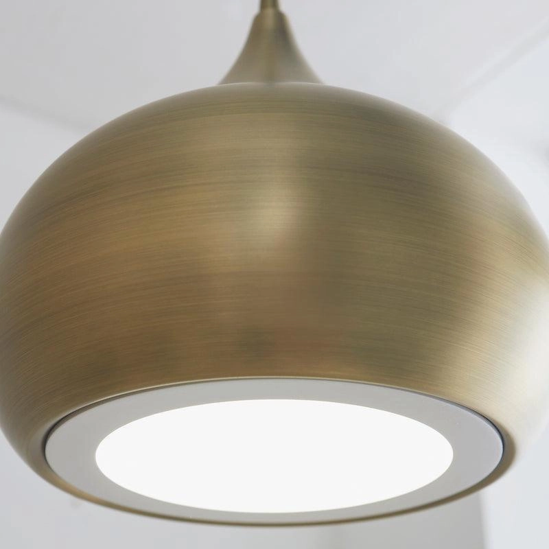 Brosnan 1 Light Matt Antique Brass Ceiling Pendant - Open Box