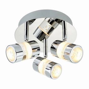 Bubbles LED 3 Light Chrome Round Adjustable Spotlight tall arc lamp for living room