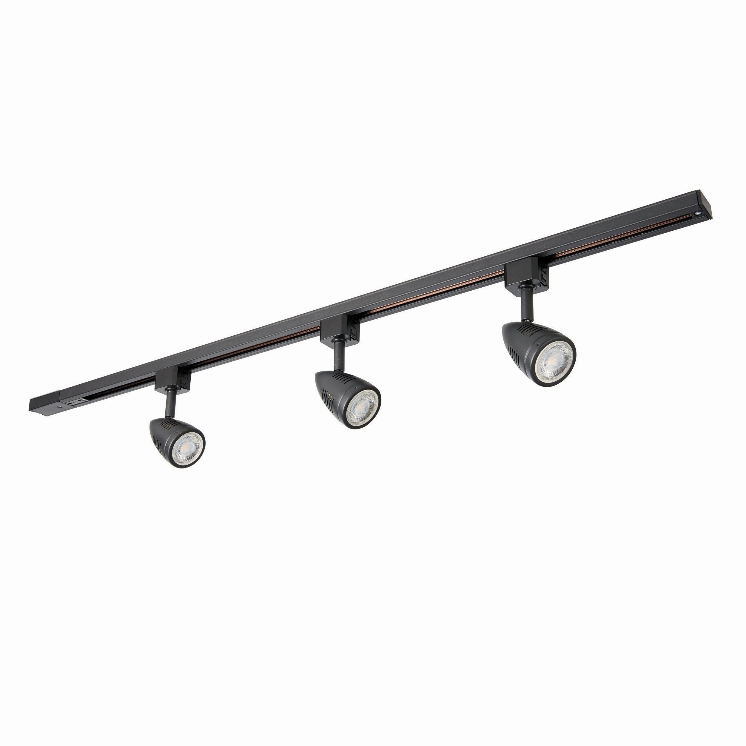 Bullett Black Track Lighting Kit 50W