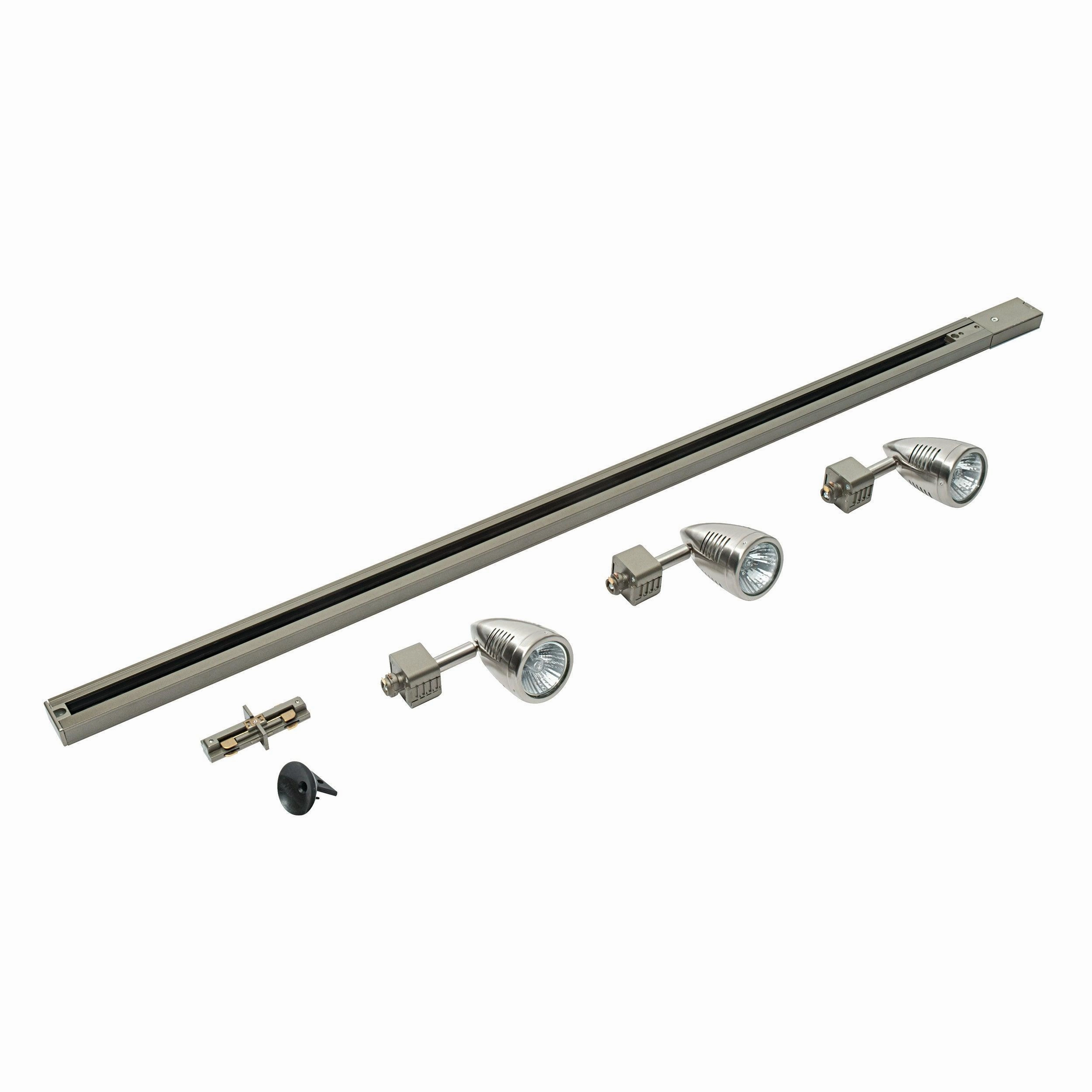 Bullett Chrome Track Lighting Kit 50W