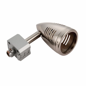 Bullett Satin Chrome Track SpotLight weatherproof garden light