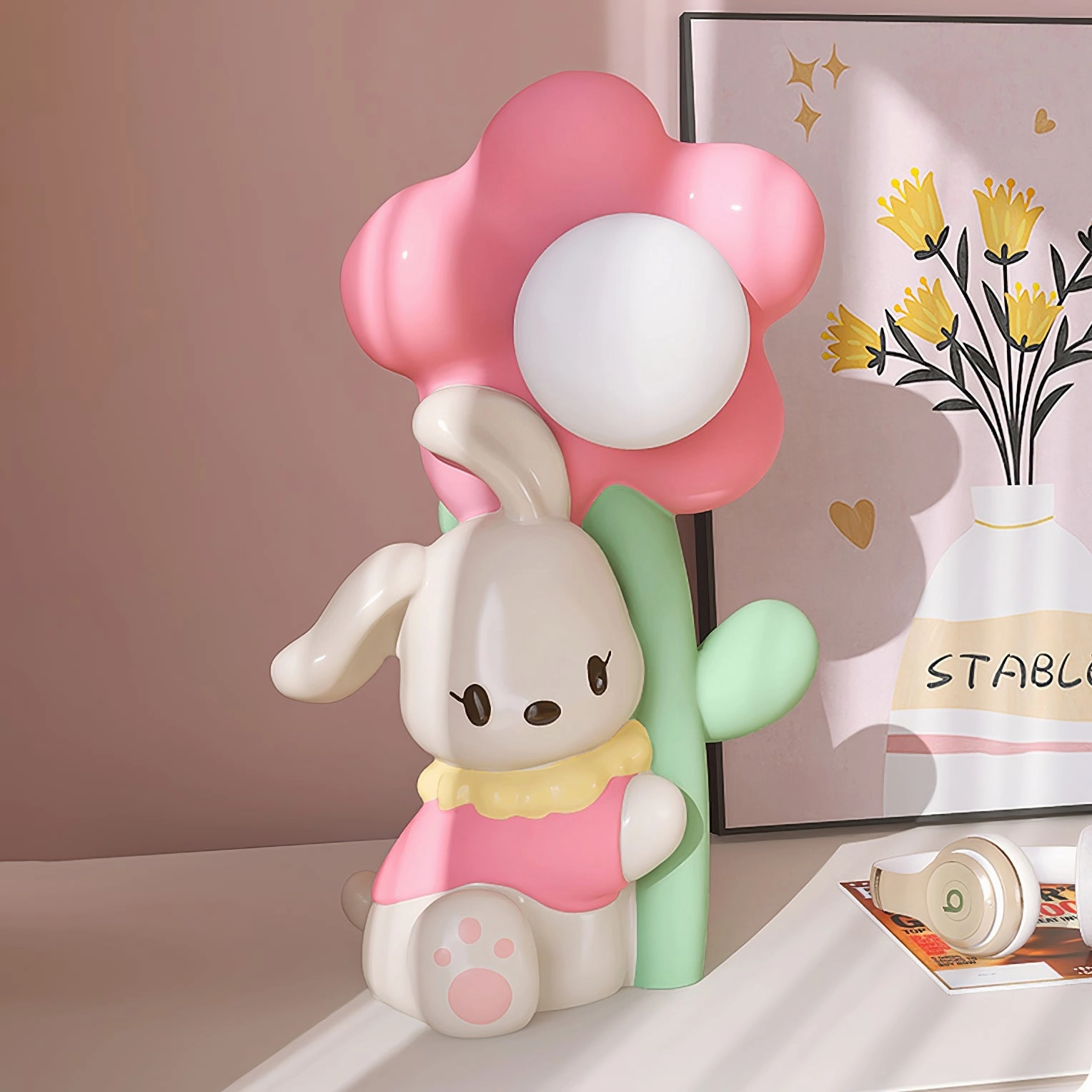 Bunny Flower Table Lamp
