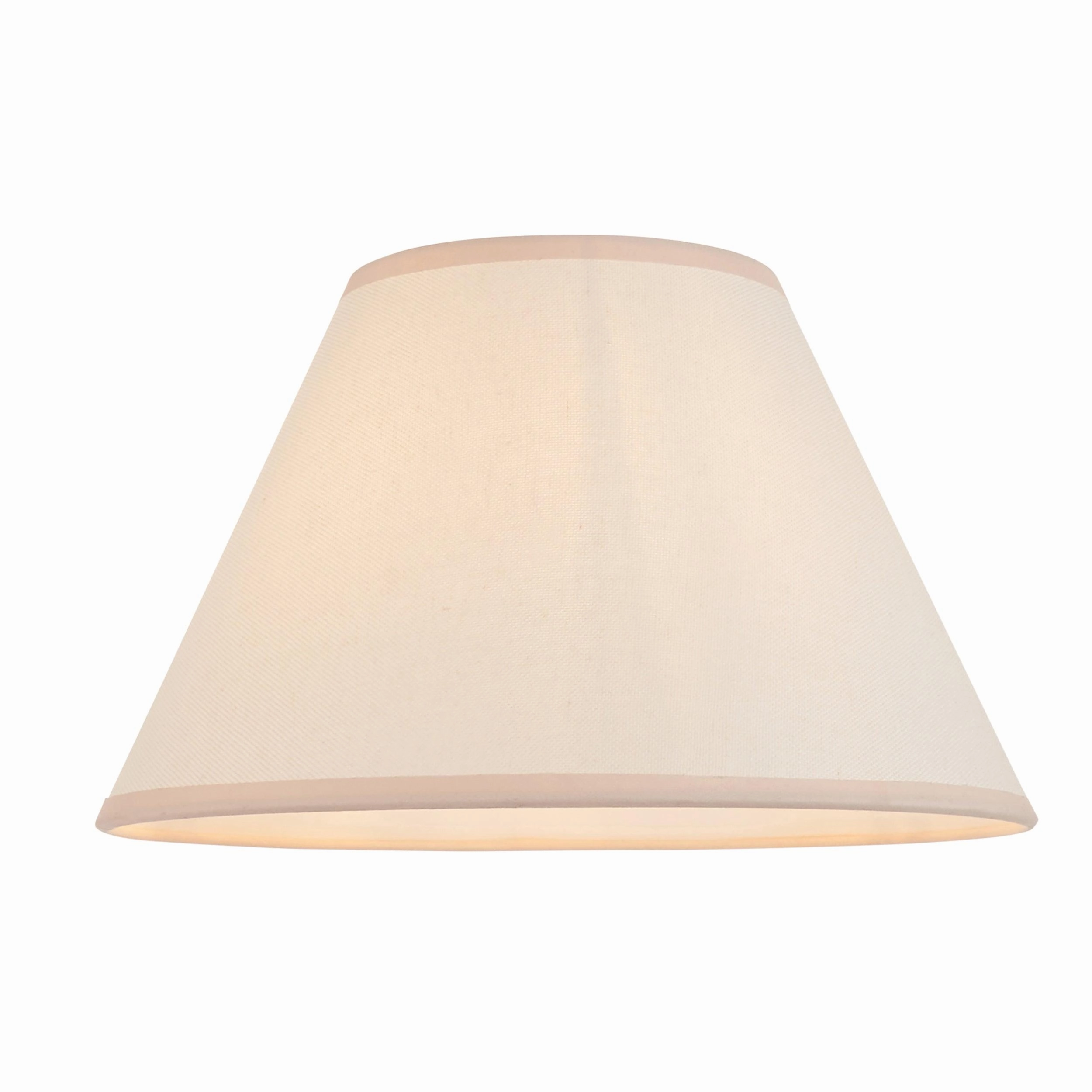 Burley Rechargeable Brass Floor Lamp & Ivy 30cm Vintage White Shade