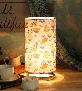 Butterfly on Flower Round Lamp decorative ceiling fixture