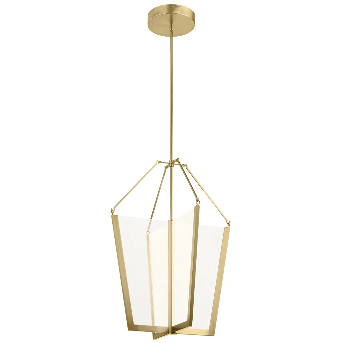 Calters Large LED Foyer Pendant flush mount ceiling fixture