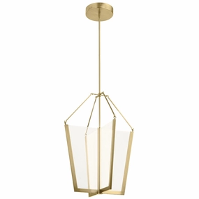 Calters Large LED Foyer Pendant sleek LED ceiling lamp
