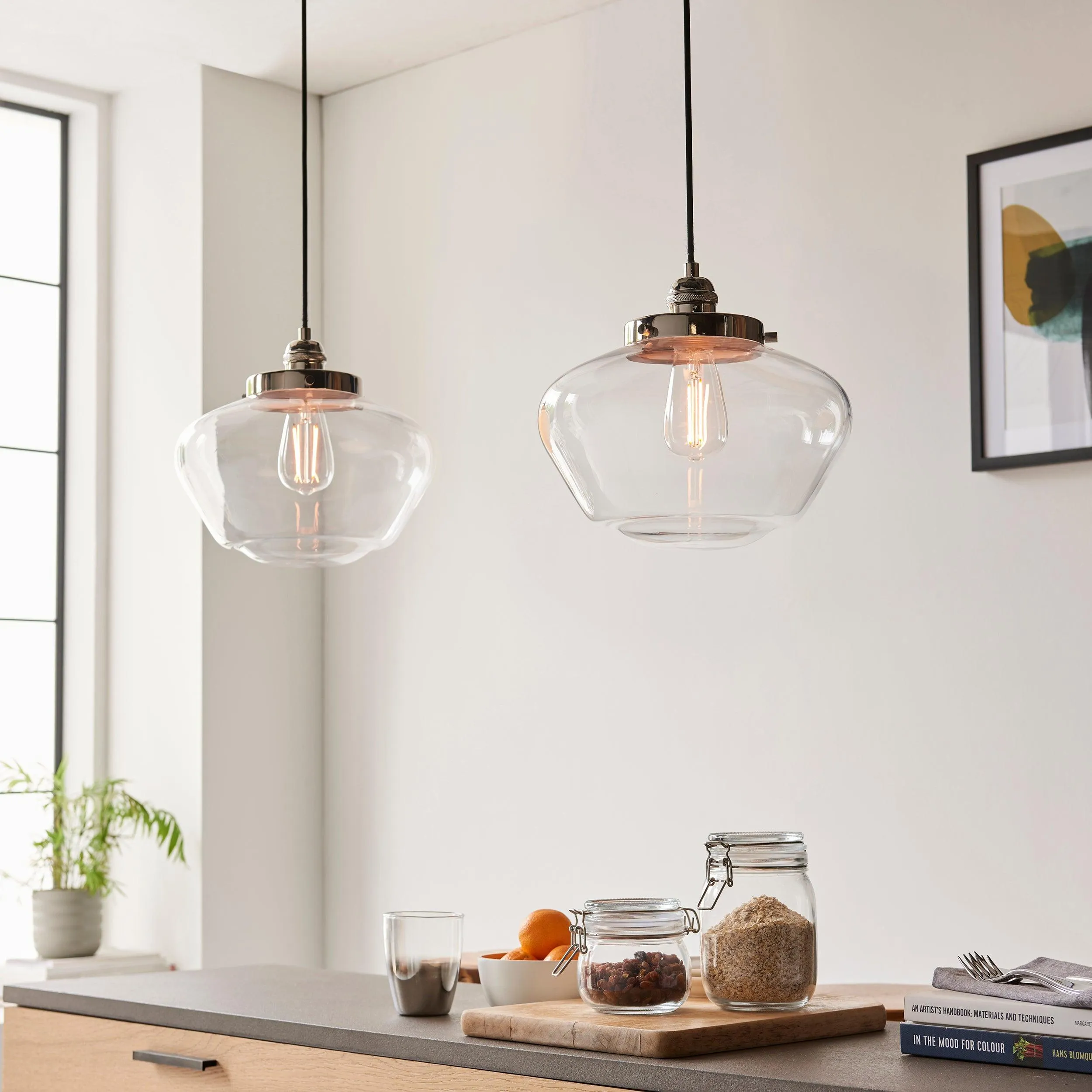 Camberley Nickel Pendant Light - Open Box