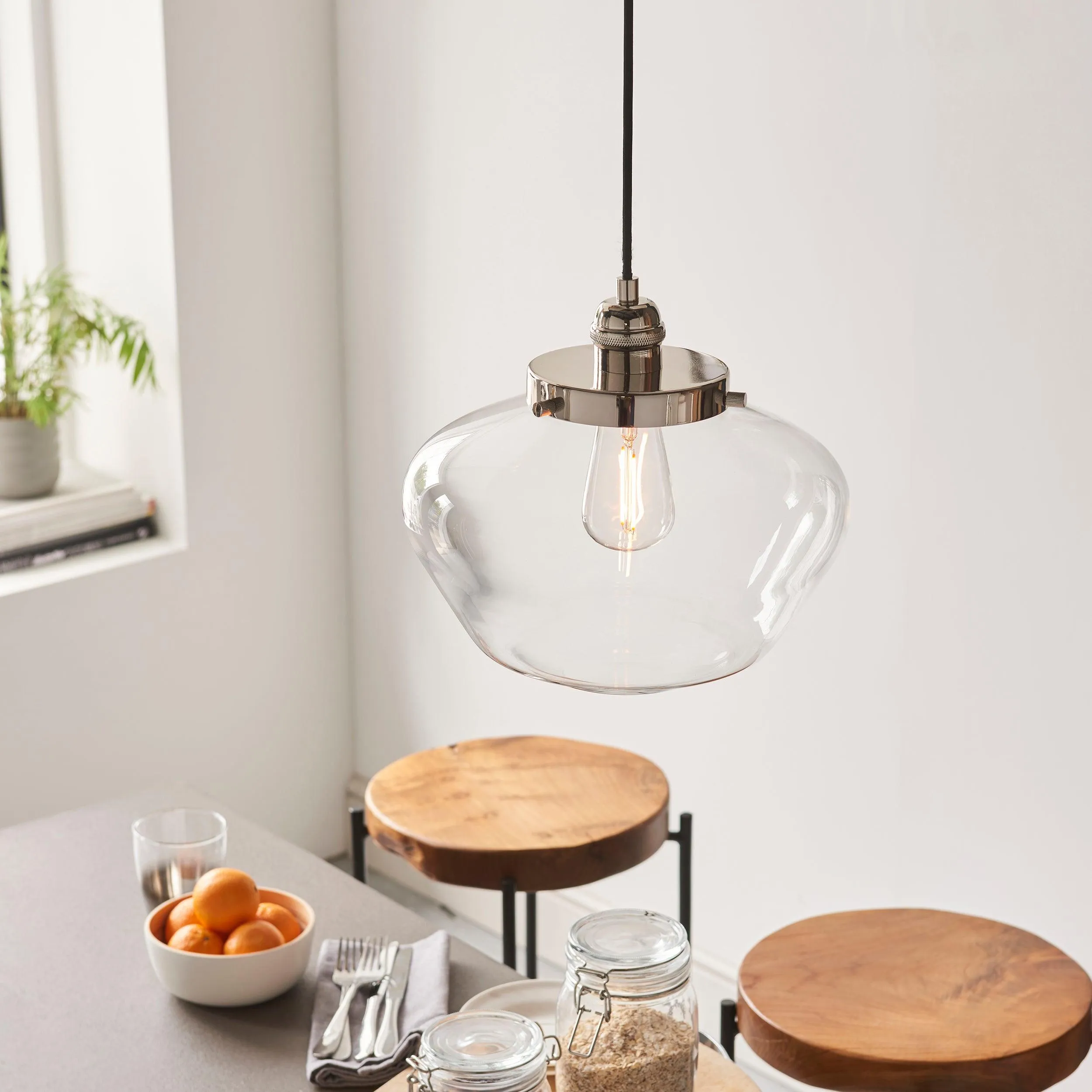 Camberley Nickel Pendant Light - Open Box