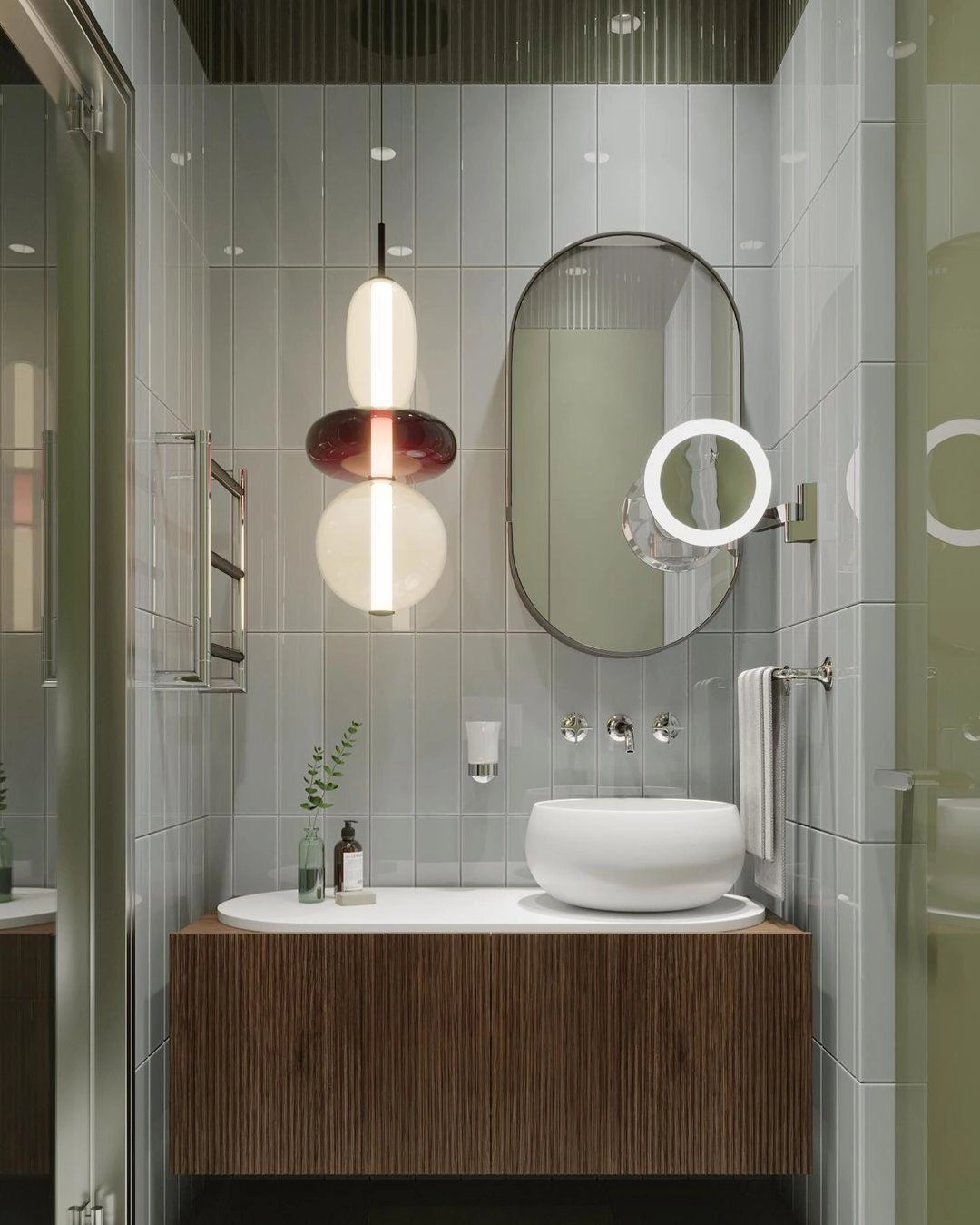Candied Glass Combo Pendant Light