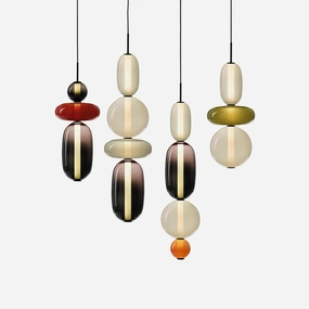 Candied Glass Combo Pendant Light contemporary ceiling lighting