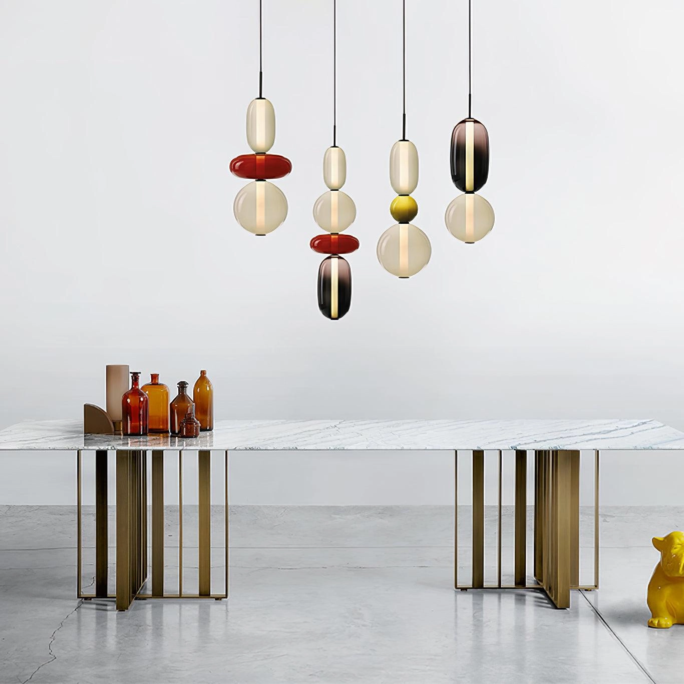 Candied Glass Combo Pendant Light