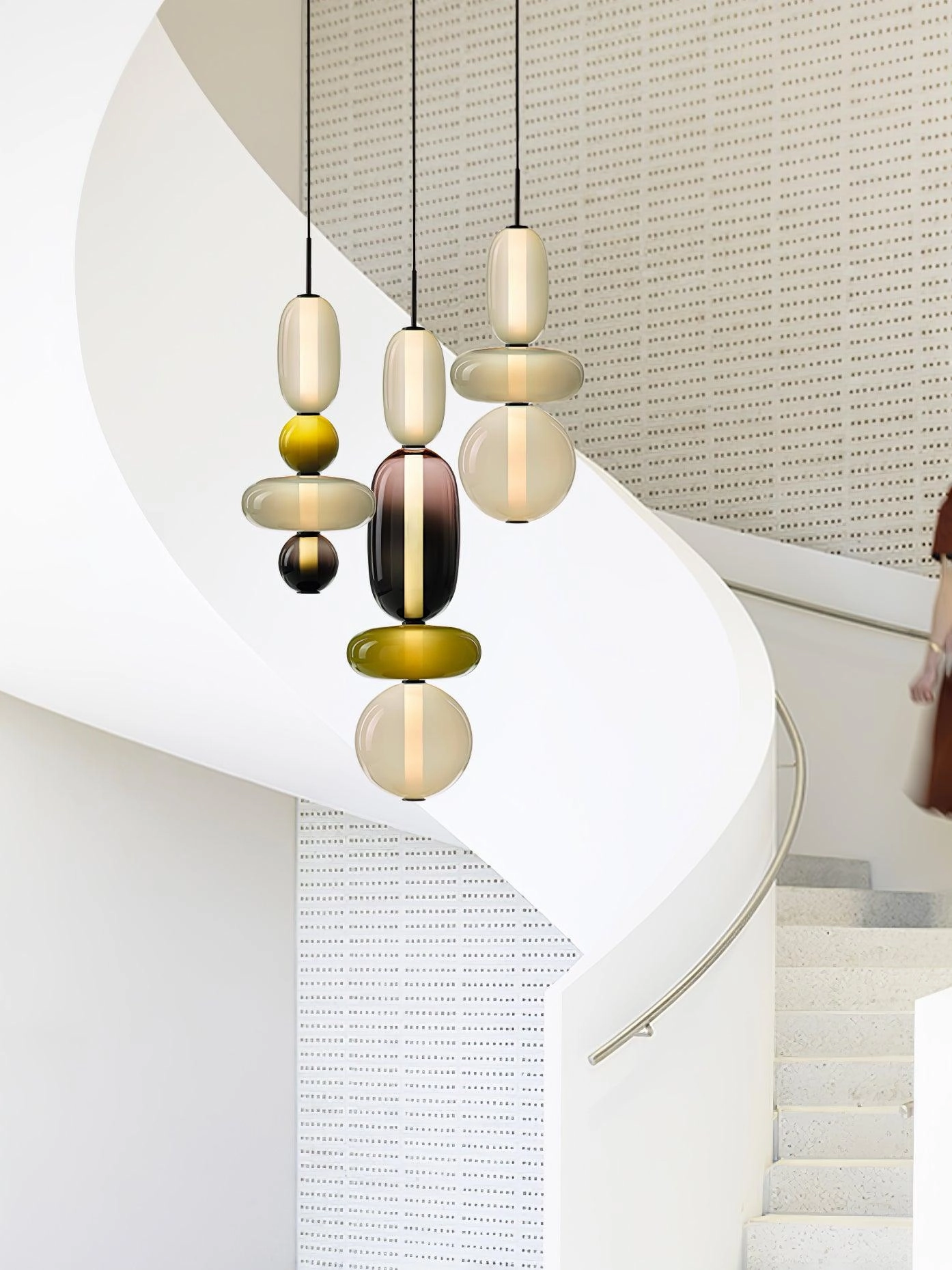 Candied Glass Combo Pendant Light