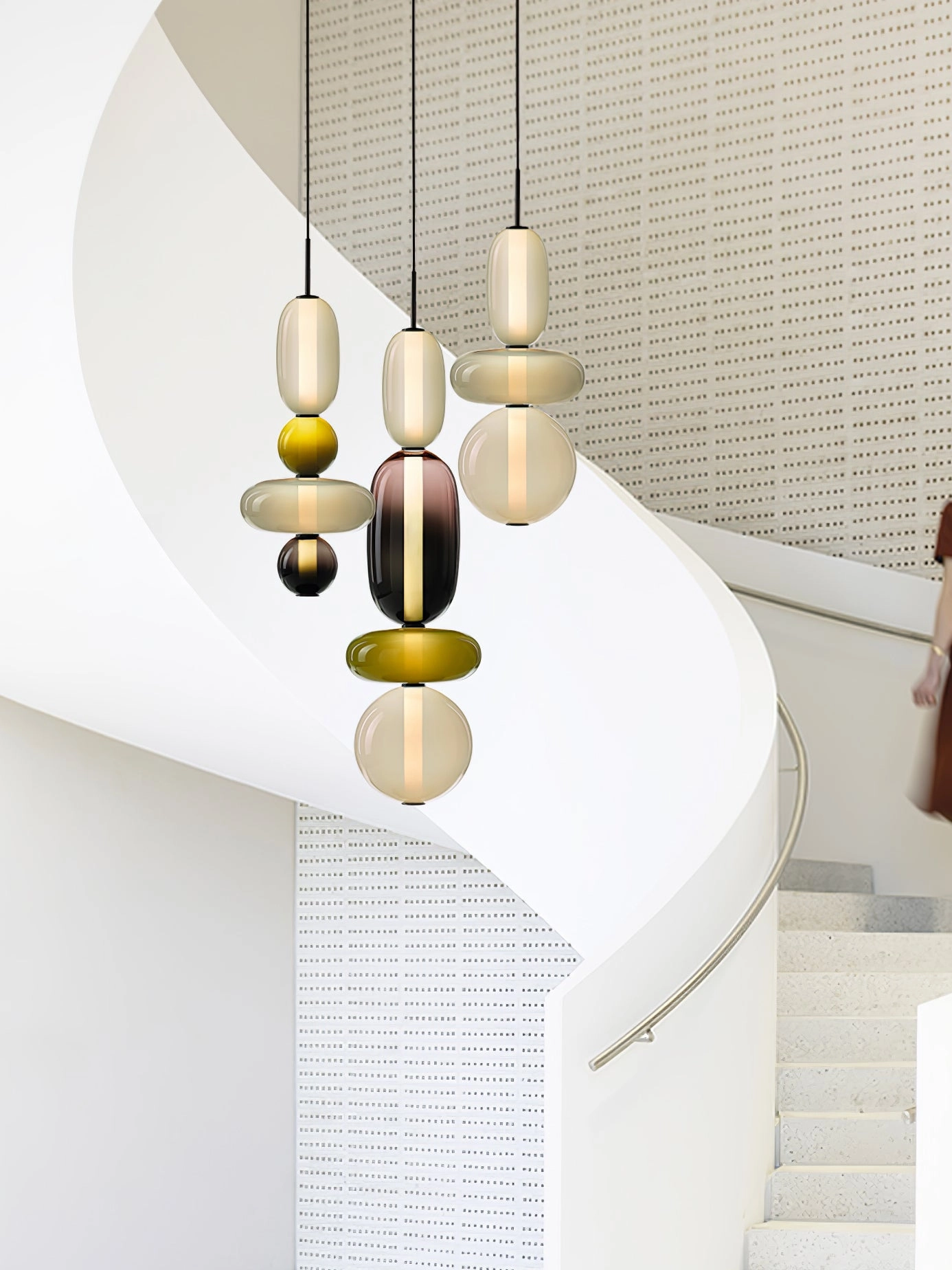 Candied Glass Combo Pendant Light