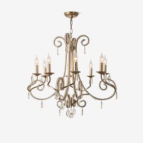 Candle Crystal Chandelier minimalist reading light