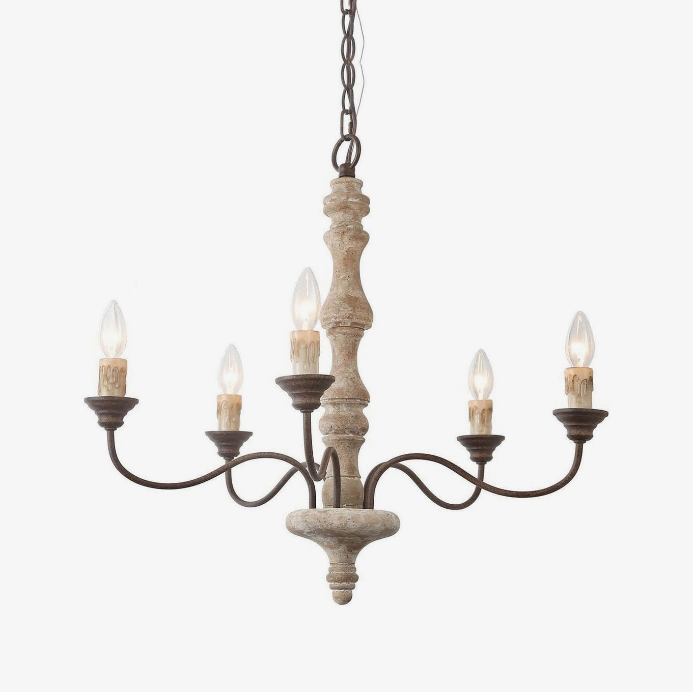 Candlestick Farmhouse chandelier minimalist reading light