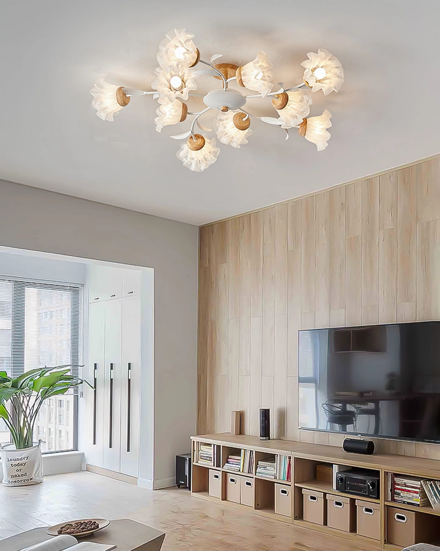 Canister Flower Ceiling Lamp