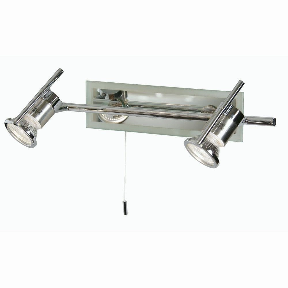 Cara Chrome Finish 2 Light Bathroom Ceiling Spotlight white ceiling lamp