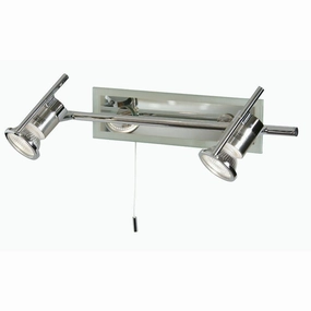 Cara Chrome Finish 2 Light Bathroom Ceiling Spotlight white ceiling lamp