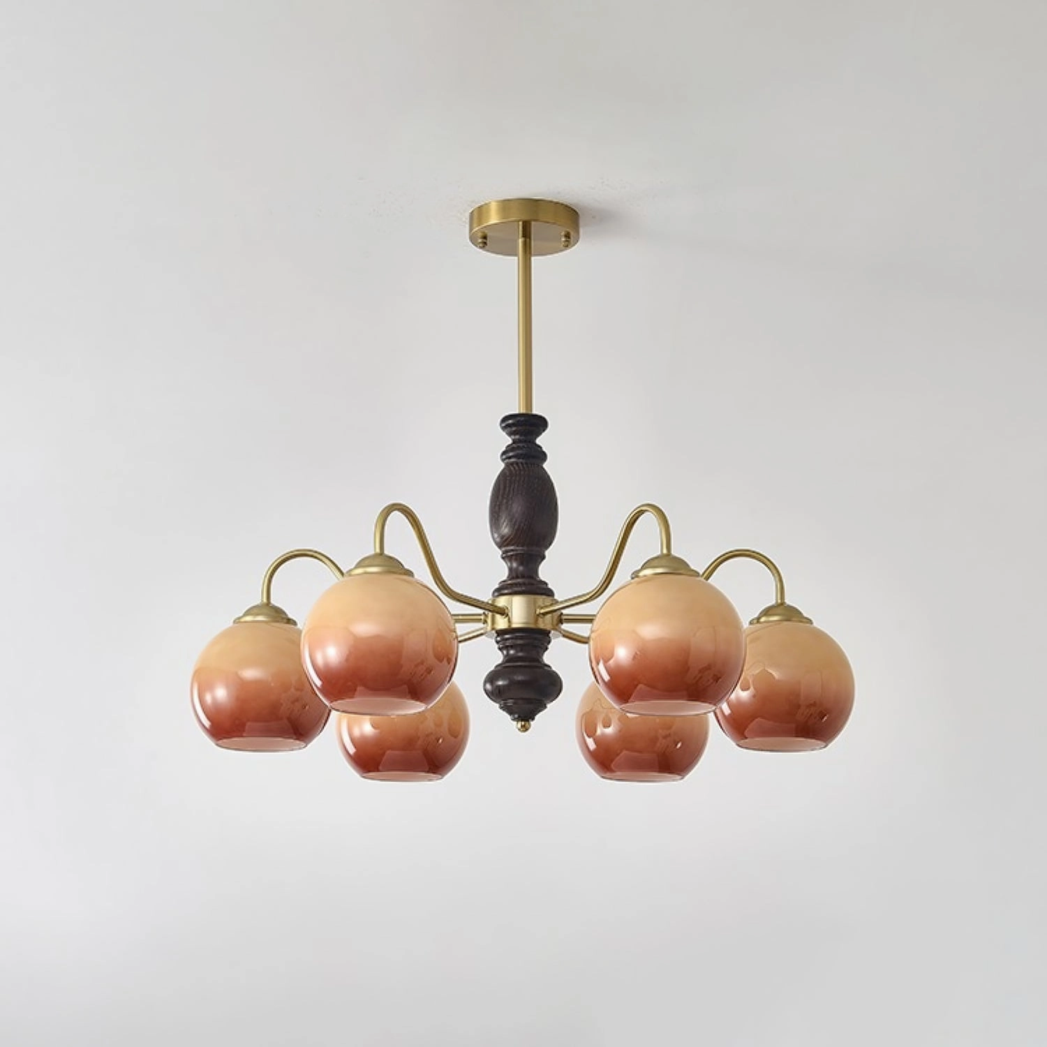 Caramel Orb Chandelier