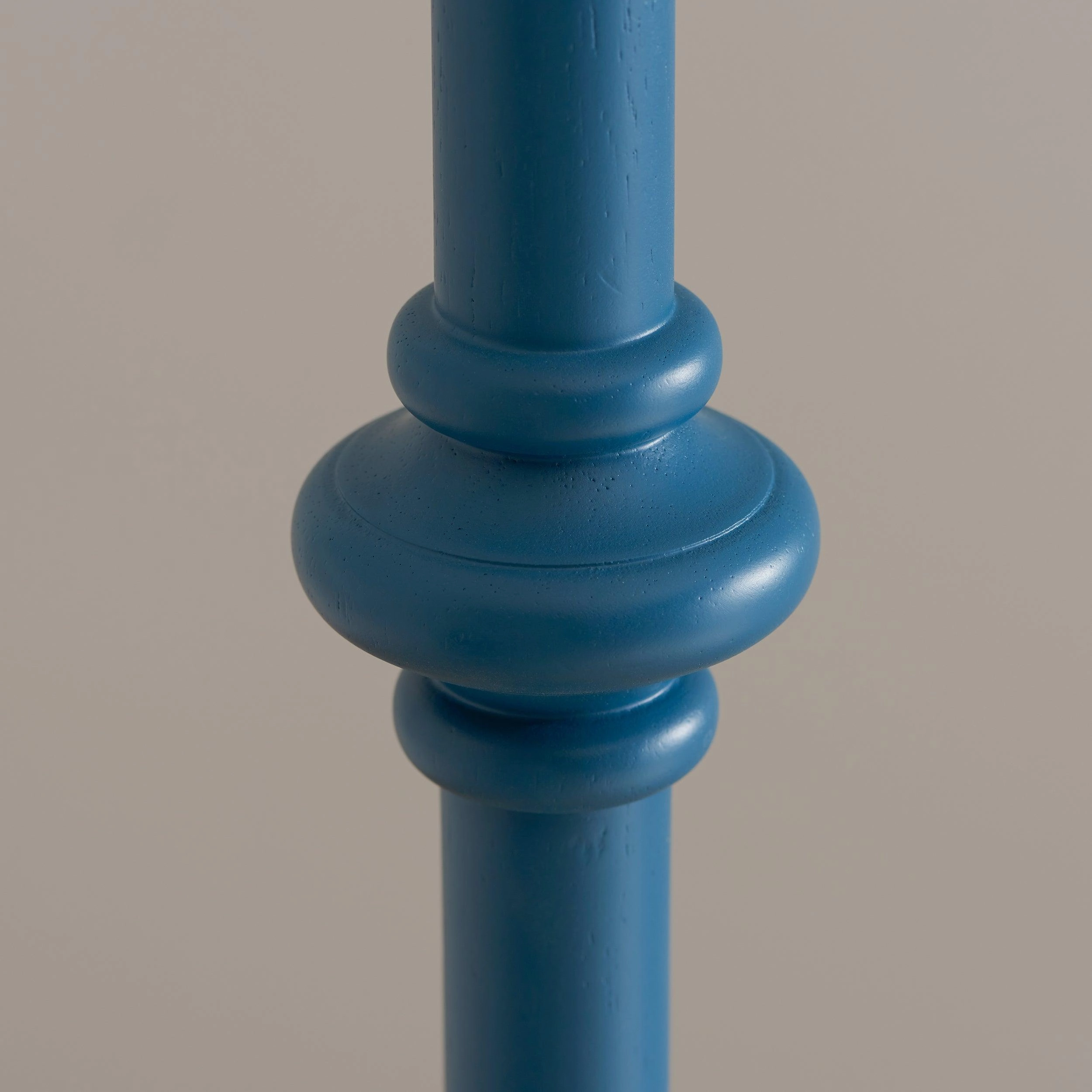 Carnaby Blue Floor Lamp & Zigzag 35cm Pearl Grey Shade