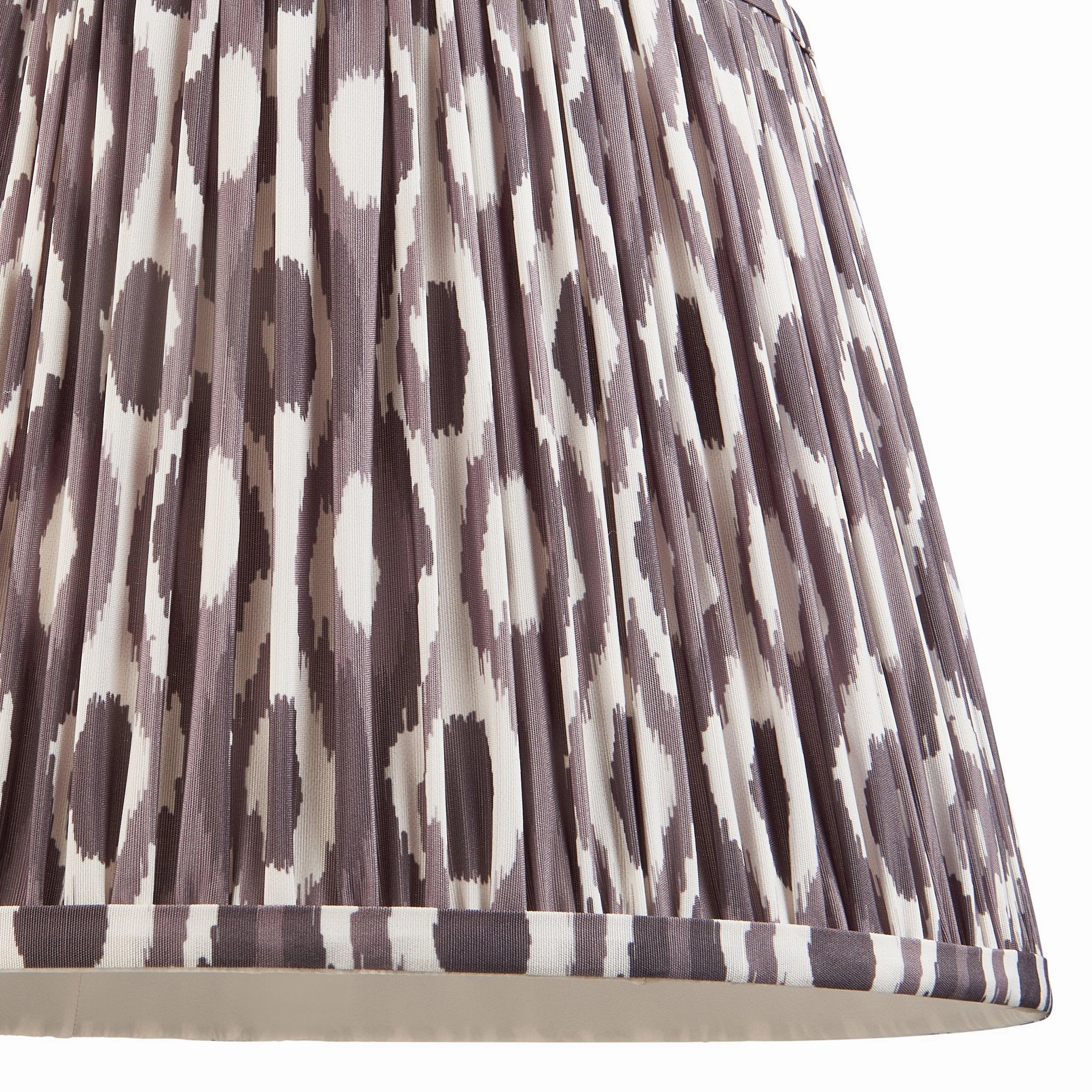 Carnaby Green Floor Lamp & Ikat 35cm Pearl Grey Shade