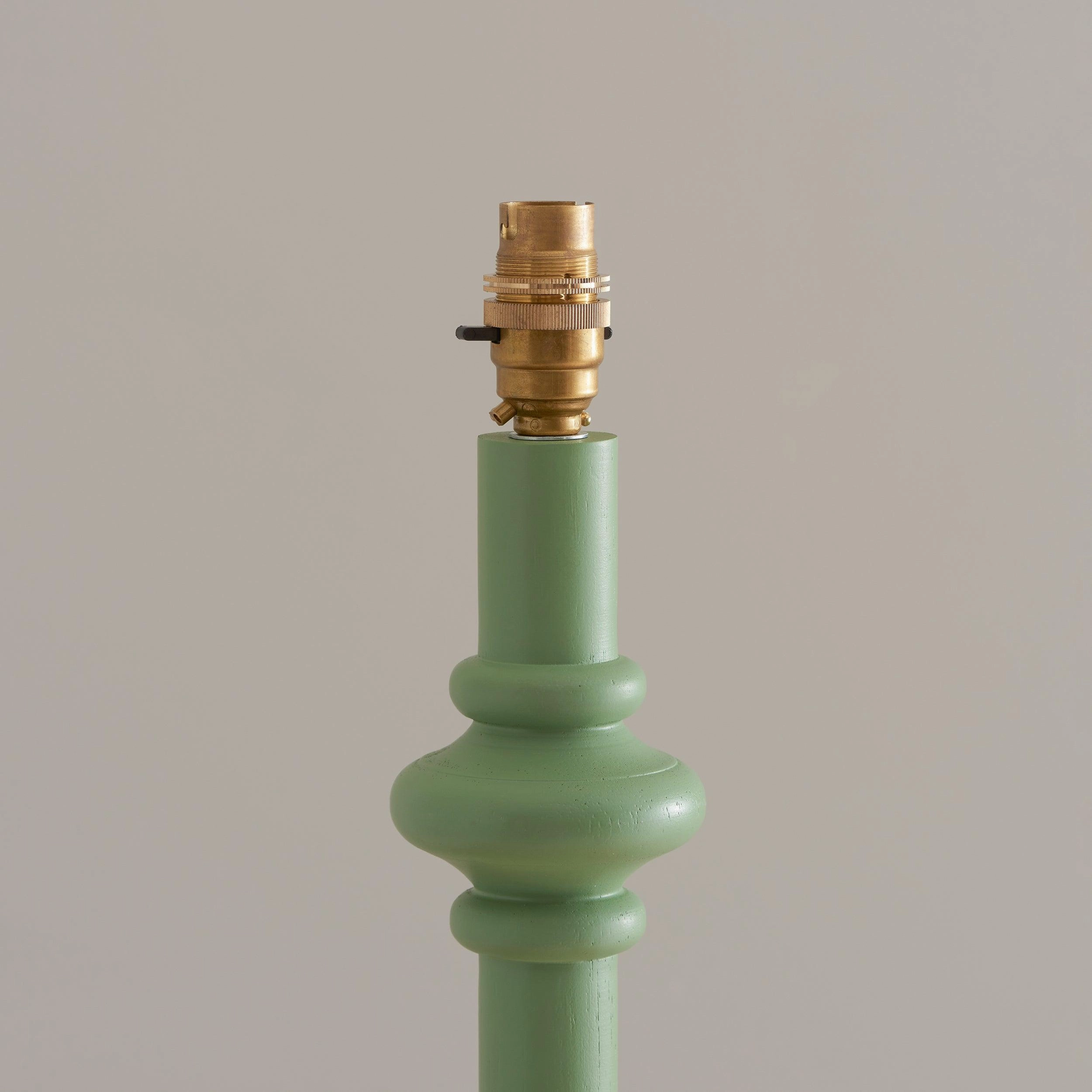 Carnaby Green Floor Lamp & Ripple 35cm Marlin Blue Shade