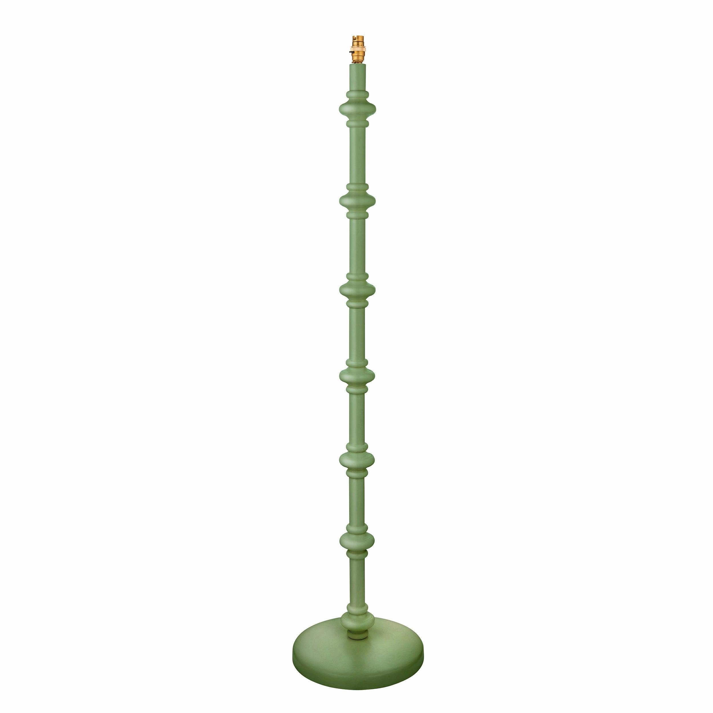 Carnaby Green Wooden Floor Lamp Base