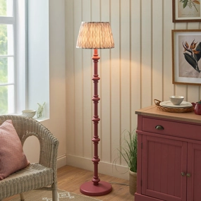 Carnaby Pink Floor Lamp & Ikat 35cm Neutral Shade creative lampshade design