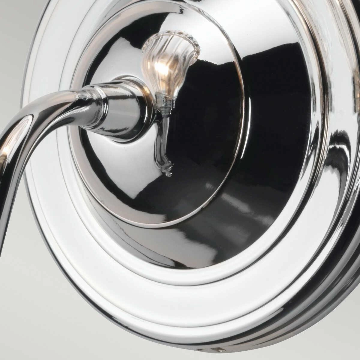 Carroll Bell Shade Polished Chrome Bathroom Wall Light