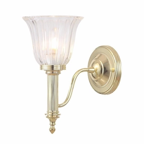 Carroll Cloche Shade Polished Brass Bathroom Wall Light vintage desk lamp