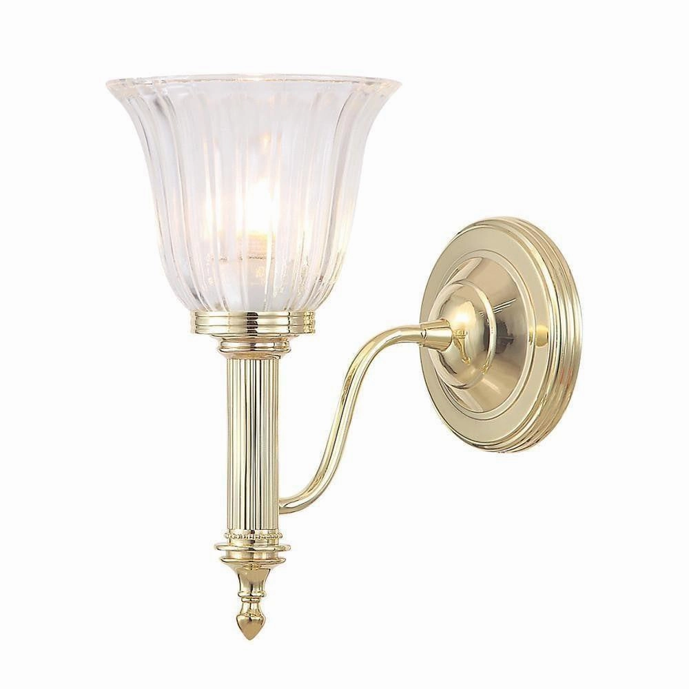 Carroll Cloche Shade Polished Brass Bathroom Wall Light vintage desk lamp