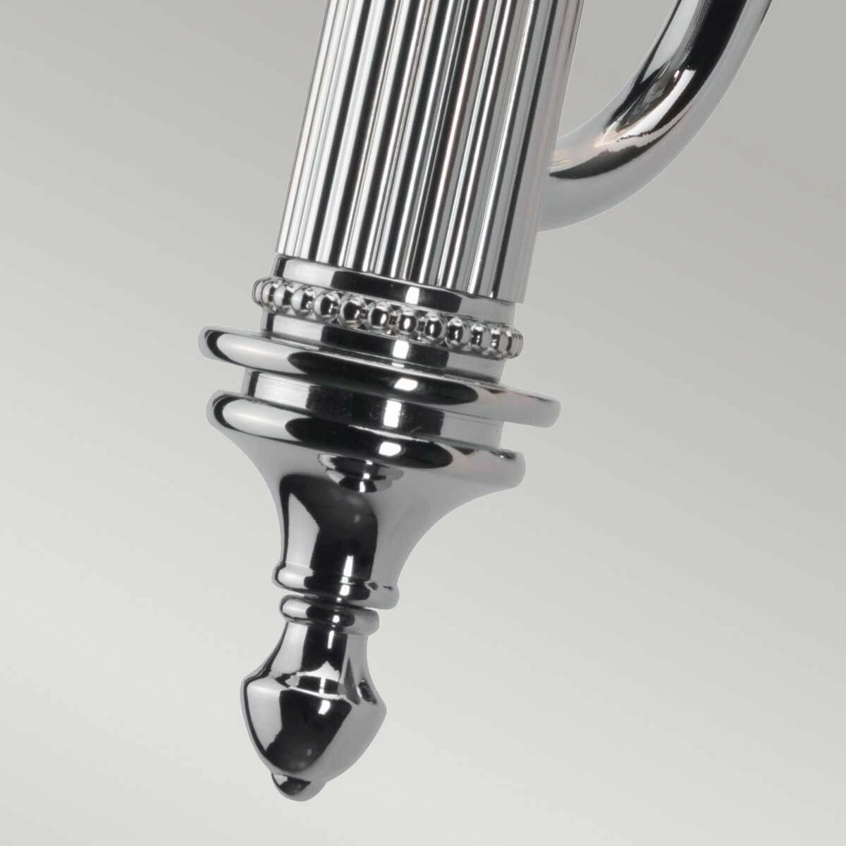 Carroll Cloche Shade Polished Chrome Bathroom Wall Light
