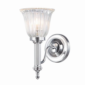 Carroll Cloche Shade Polished Chrome Bathroom Wall Light vintage desk lamp