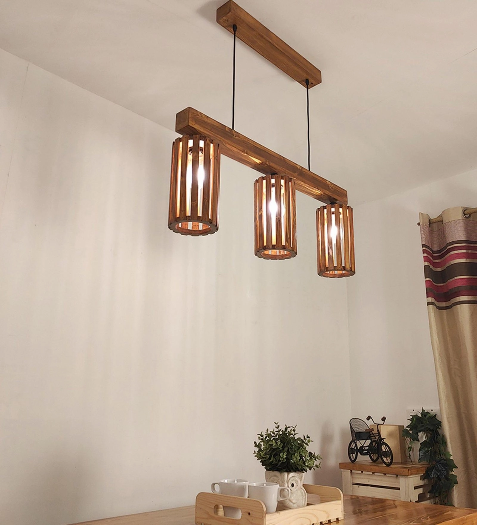 Casa Brown 3 Series Hanging Lamp (BULB NOT INCLUDED)