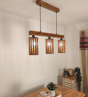 Casa Brown 3 Series Hanging Lamp (BULB NOT INCLUDED) decorative ceiling fixture