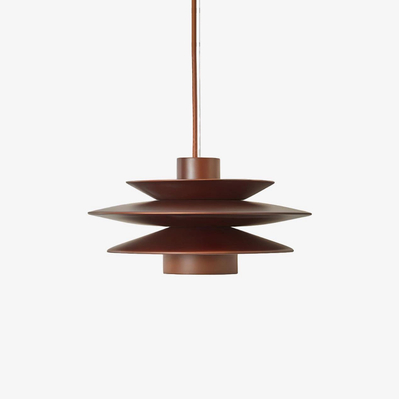 Cascade Wooden Disc Pendant Lamp contemporary ceiling lighting