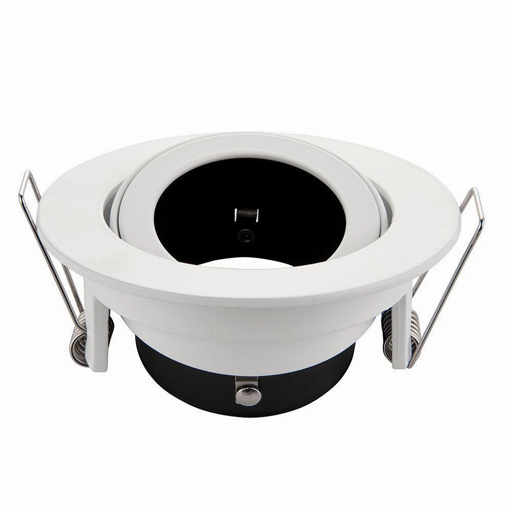 Cast Baffle Tilt White Recessed Adjustable Downlight 50W