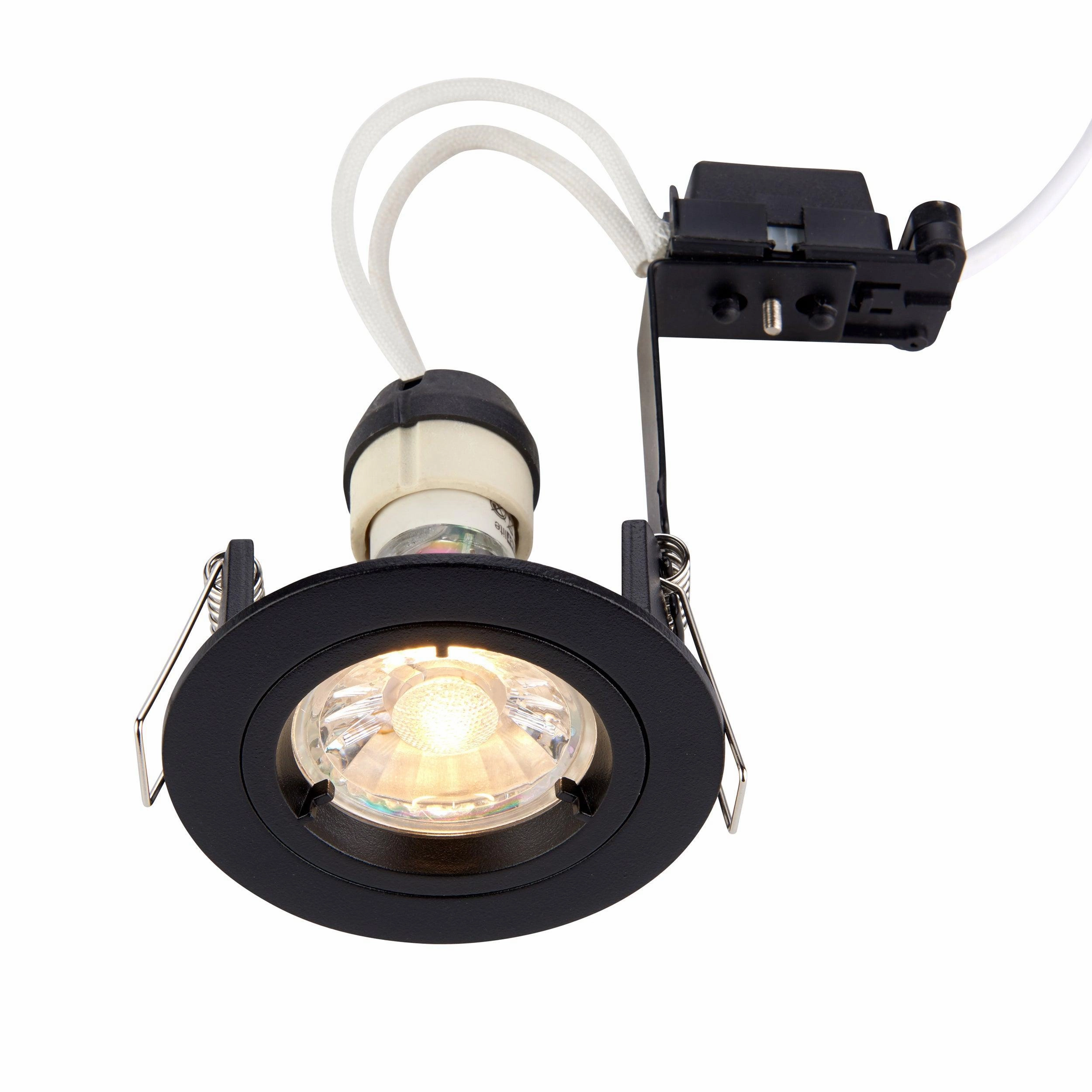Cast Matt Black Recessed Downlight